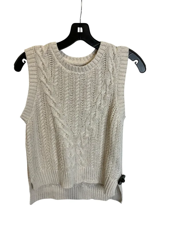 Men's Coats for WalkingVest Sweater By Rachel Zoe In Cream, Size: M