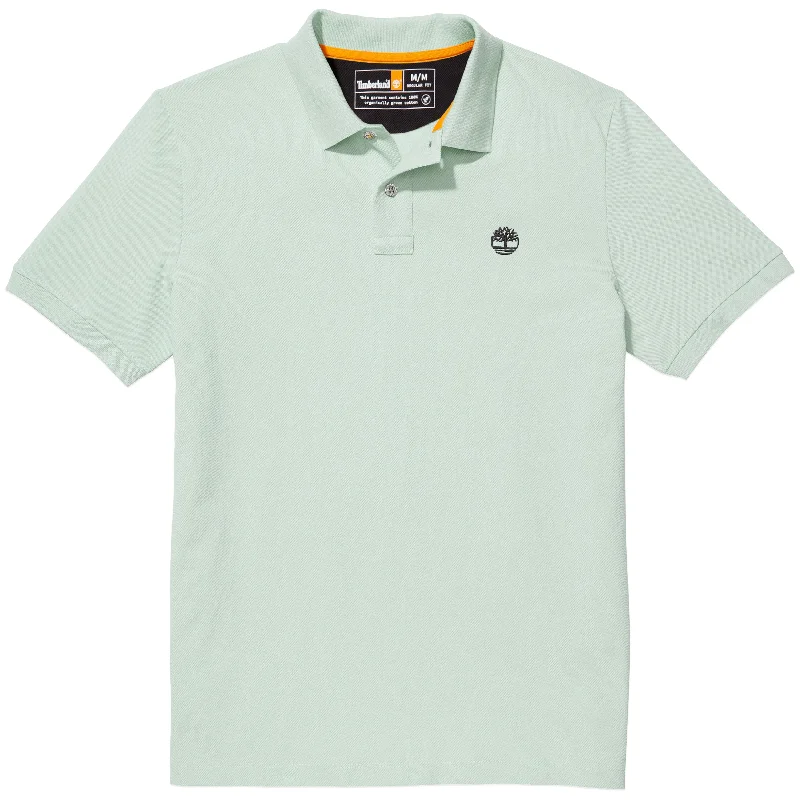 Men's Shirts with Chest PocketsTimberland Millers River Pique Polo - Frosty Green