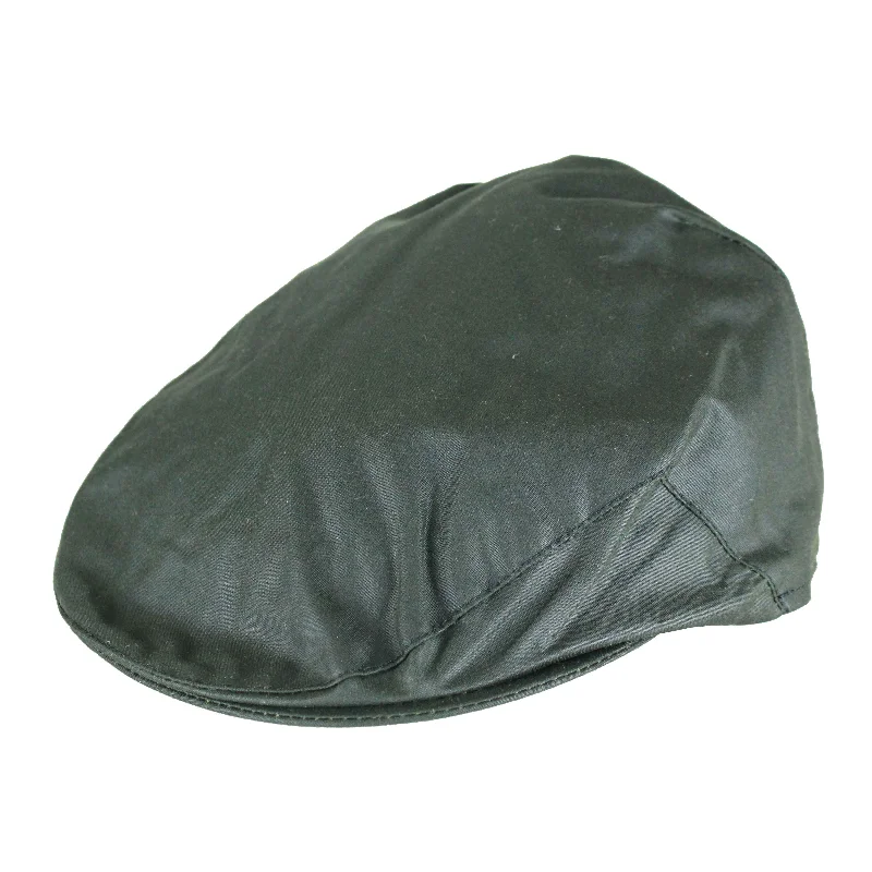Women's Beanie CapsHW31 - Wax Flat Cap - GREEN