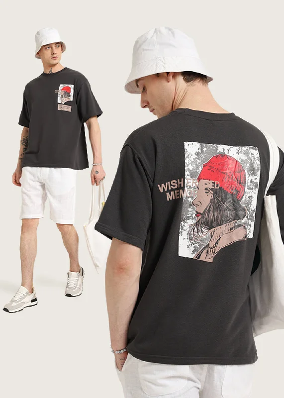 Men's Shirts with Zippered PocketsThundercloud Grey Oversized T-shirt