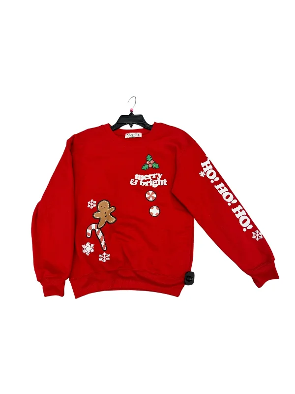 Men's Hoodies with Sublimated GraphicsSweatshirt Crewneck By Clothes Mentor In Red, Size: Xs Men's Hoodies with Sublimated GraphicsSweatshirt Crewneck By Clothes Mentor In Red, Size: Xs