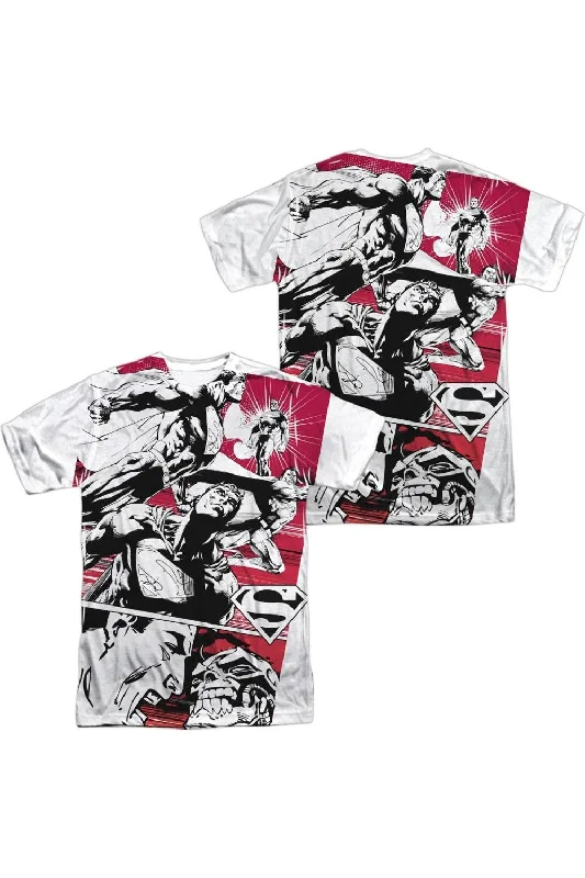 Men's Tailored Shirts for a Professional AppearanceSuperman Angry Red (Front/Back Print) Short Sleeve Adult 100% Poly Crew Tee / T-Shirt Men's Tailored Shirts for a Professional AppearanceSuperman Angry Red (Front/Back Print) Short Sleeve Adult 100% Poly Crew Tee / T-Shirt