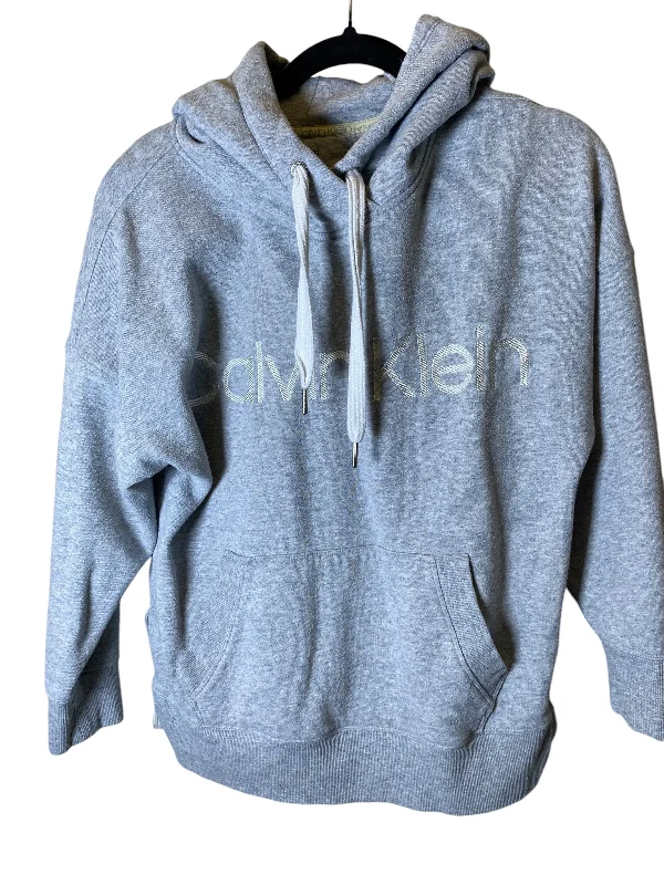 Men's Hoodies with Flannel LiningSweatshirt Hoodie By Calvin Klein Performance In Grey, Size: S Men's Hoodies with Flannel LiningSweatshirt Hoodie By Calvin Klein Performance In Grey, Size: S