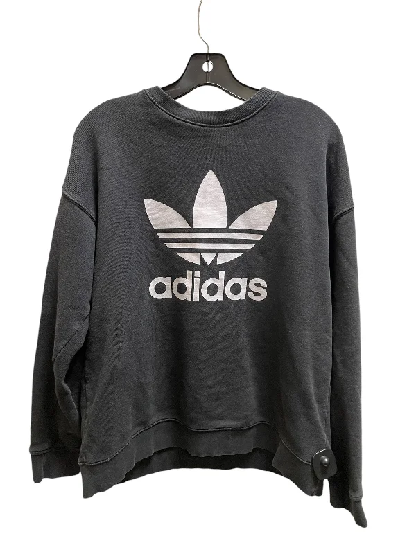 Men's Hoodies for Big and TallAthletic Sweatshirt Collar By Adidas In Black, Size: M Men's Hoodies for Big and TallAthletic Sweatshirt Collar By Adidas In Black, Size: M
