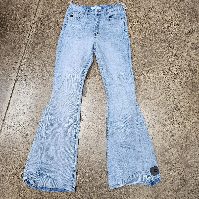 Relaxed-Fit Men's JeansJeans Flared By Kancan In Blue Denim, Size:8