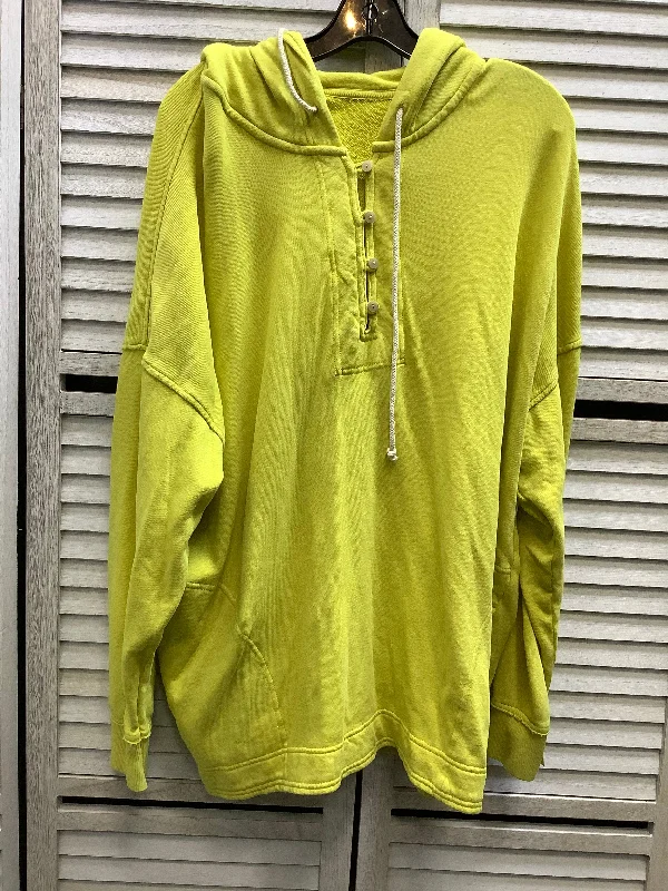 Men's Hoodies with Quilted LiningSweatshirt Hoodie By Aerie In Yellow, Size: Xl