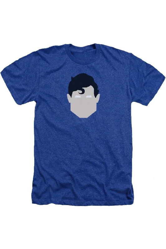 Casual Men's T-ShirtsSuperman Supes Head Adult Heather Tee / T-Shirt