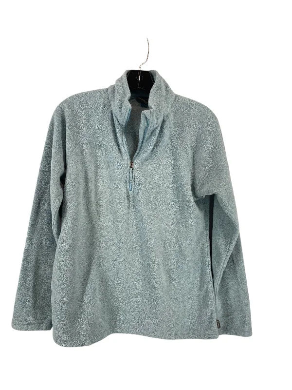 Men's Hoodies with LogoSweatshirt Collar By Eddie Bauer In Blue, Size: S