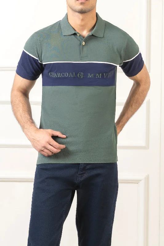 Men's Shirts with Antimicrobial TreatmentCUT AND SEW POLO GREEN
