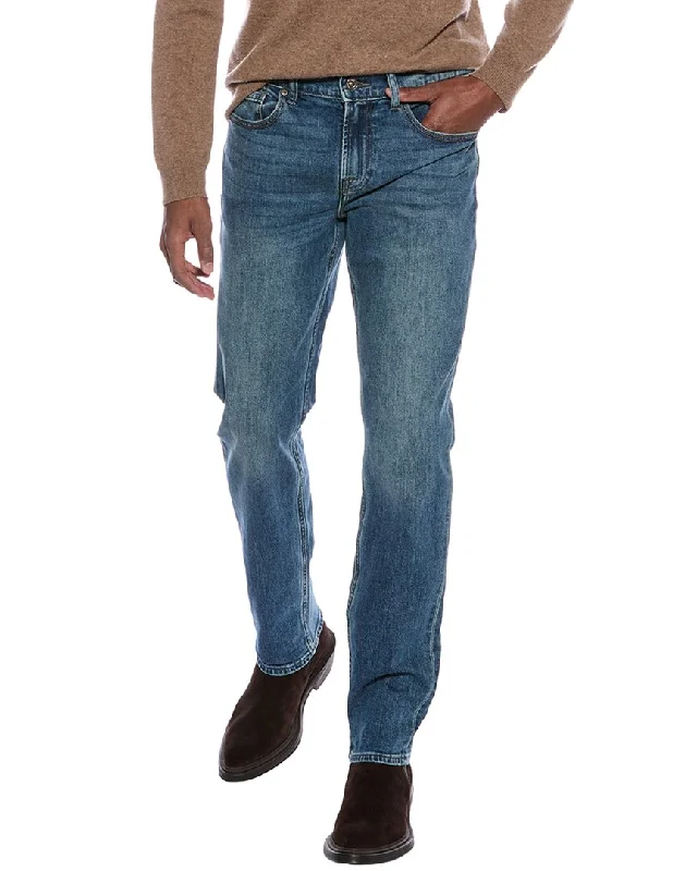 High-Waisted Bootcut Men's Jeans7 For All Mankind Slimmy Squiggle Deep Dive Slim Straight Jean