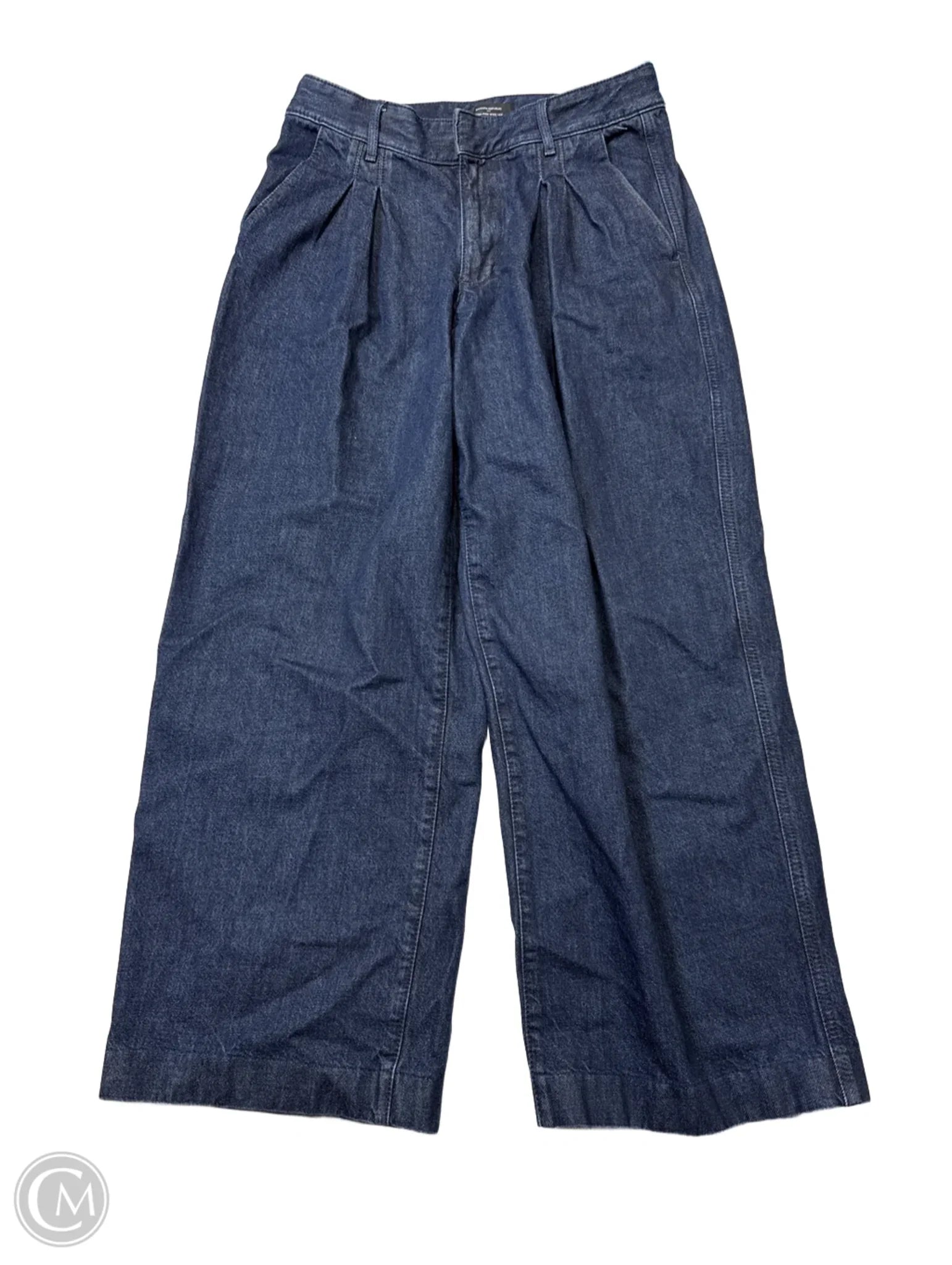 Men's Jeans with a Distressed LookJeans Wide Leg By Banana Republic In Blue Denim, Size: 10 Men's Jeans with a Distressed LookJeans Wide Leg By Banana Republic In Blue Denim, Size: 10