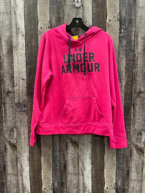 Functional Men's Workout HoodiesAthletic Sweatshirt Hoodie By Under Armour In Pink, Size: L Functional Men's Workout HoodiesAthletic Sweatshirt Hoodie By Under Armour In Pink, Size: L