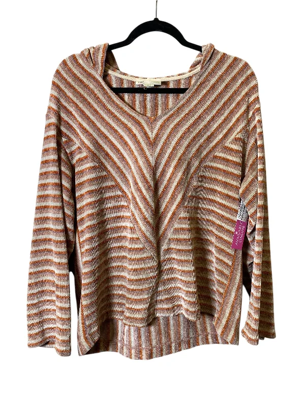 Men's Hoodies for SkiingSweatshirt Hoodie By Anthropologie In Striped Pattern, Size: S