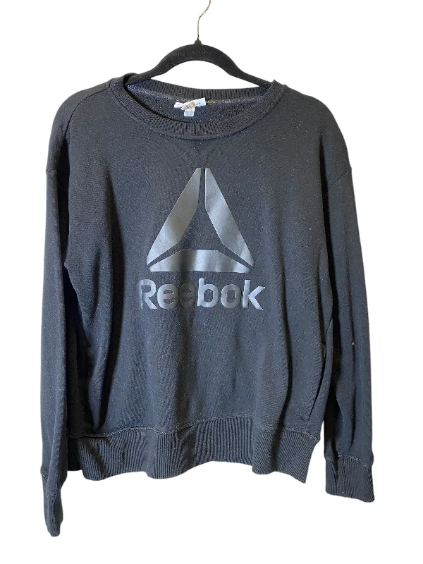 Men's Hoodies with InsulationSweatshirt Crewneck By Reebok In Black, Size: M