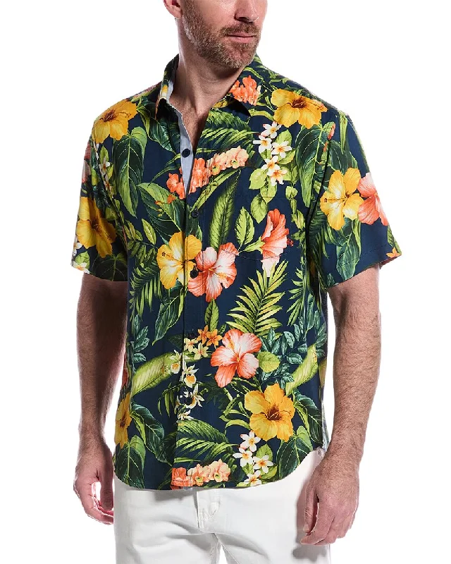 Men's Weekend Shirts for Leisurely OutingsTommy Bahama Midnight Hibiscus Silk Shirt