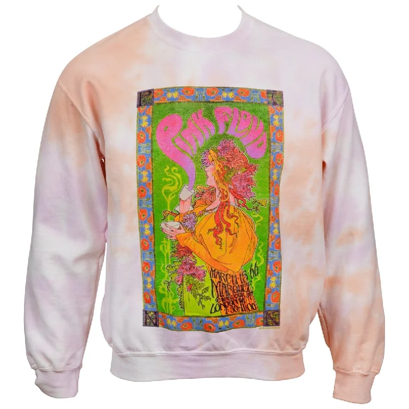 Men's Sweaters with Shawl CollarsPink Floyd Vintage Poster Crew Neck Sweatshirt
