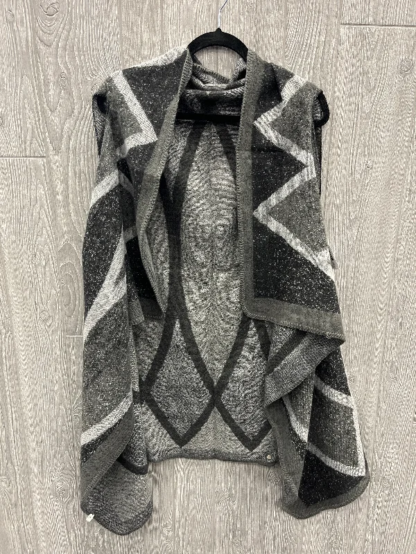 Durable Men's Car CoatsVest Sweater By Clothes Mentor In Grey, Size: Osfm