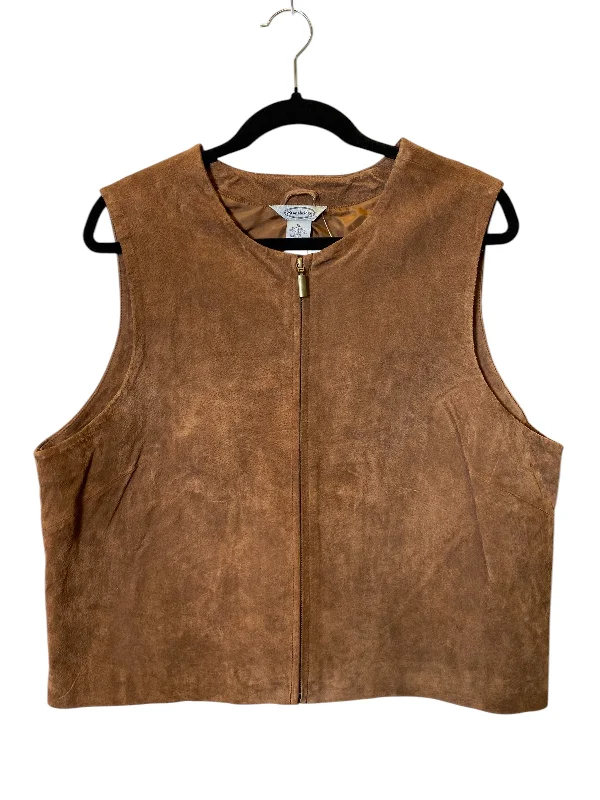 Men's Coats with Embroidered DetailsVest Other By Clothes Mentor In Brown, Size: Xl