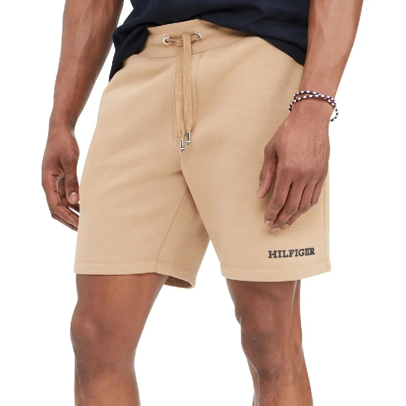 Chino-Style Men's Dress ShortsMens Logo Fleece Casual Shorts