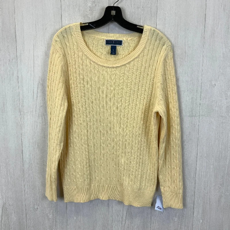 Men's Sweaters with Flat-Front DesignsSweater By Karen Scott In Yellow, Size: Xl