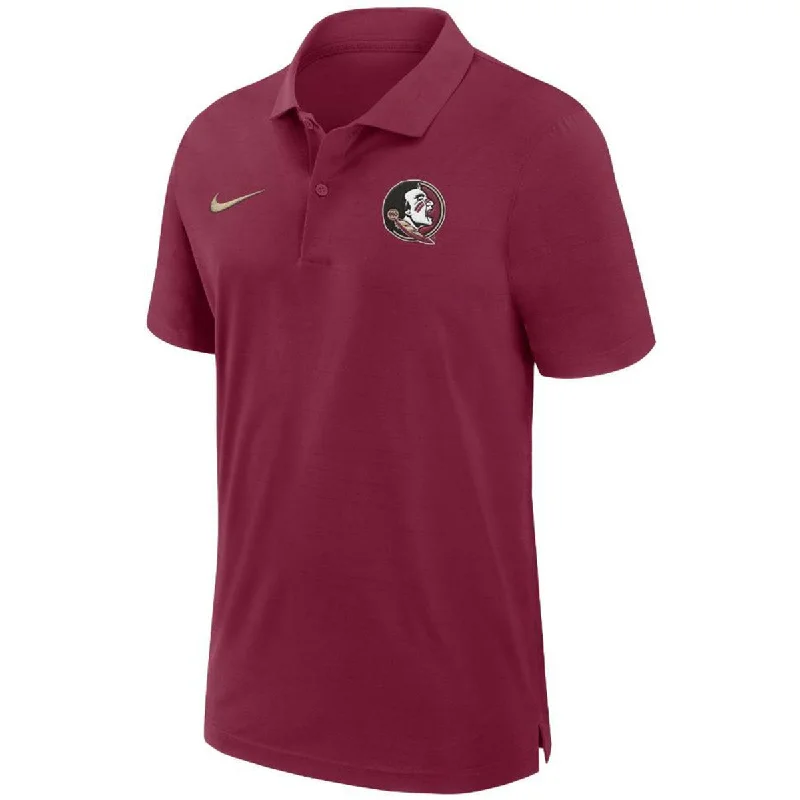 Men's Shirts with Button-Down CollarsNike Men's Seminole Logo Dri-fit Woven Polo - Garnet Men's Shirts with Button-Down CollarsNike Men's Seminole Logo Dri-fit Woven Polo - Garnet