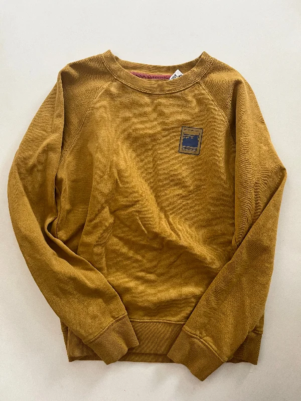 Men's Hoodies with Lined HoodsSweatshirt Crewneck By Patagonia In Mustard, Size: S
