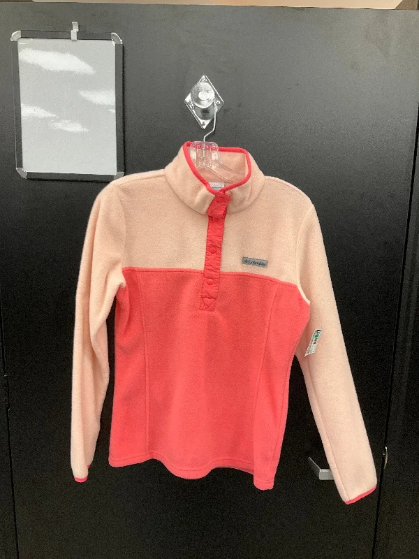 Men's Hoodies with Appliqué DetailsSweatshirt Collar By Columbia In Peach, Size: S
