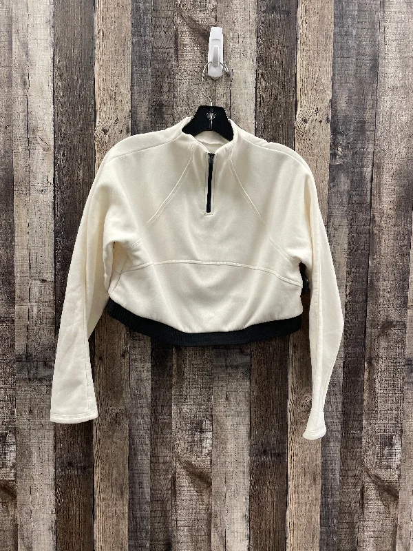 Men's Hoodies with Heavy-Duty ZippersSweatshirt Collar By Cmf In Ivory, Size: M