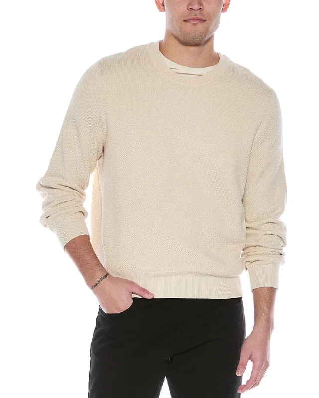 Men's Sweaters with Thumbholesrag & bone Dexter Washed Crewneck Sweater