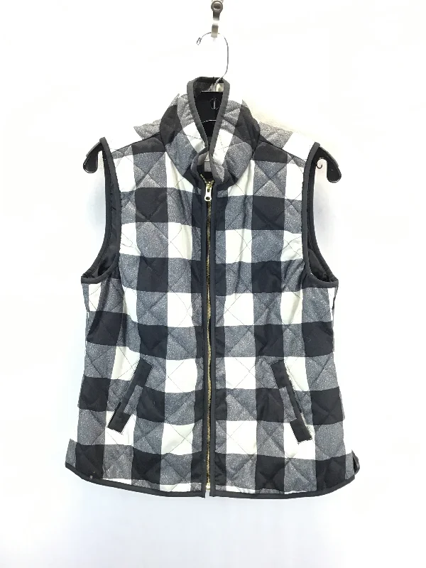 Versatile Men's Pea CoatsVest Puffer & Quilted By Old Navy In Black & White, Size: M