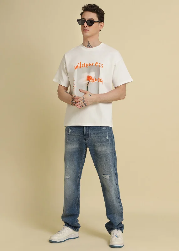 Men's Shirts for Outdoor ActivitiesWild Off White Oversized T-shirt