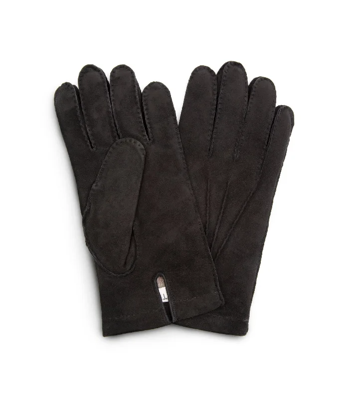 Novelty Trucker HatsTrunk Cashmere Lined Suede Gloves: Black