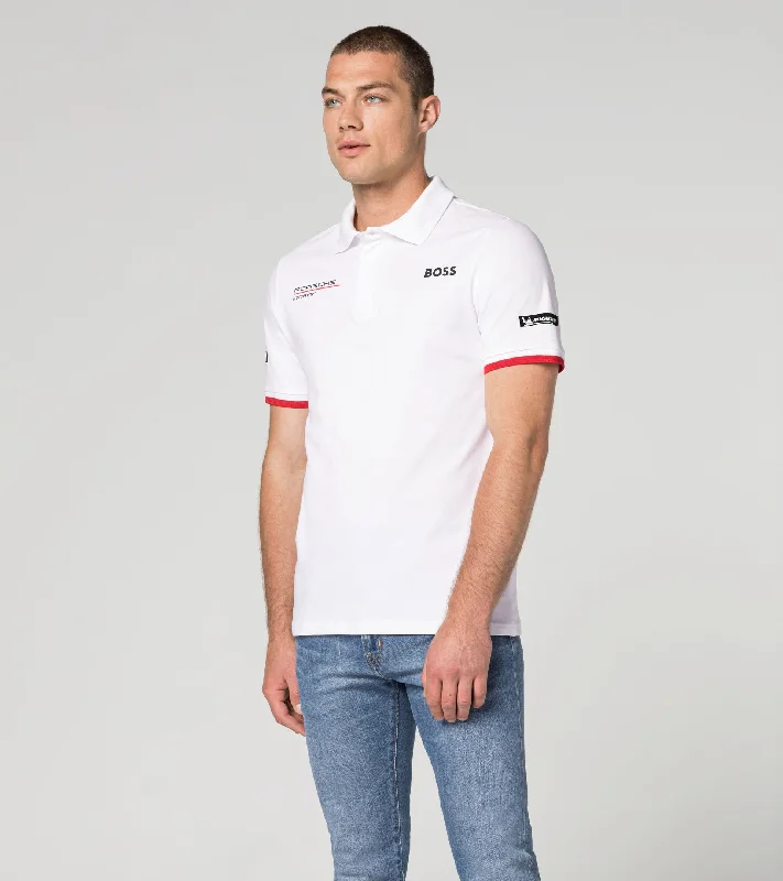 Men's Shirts with Hook-and-Loop ClosuresPorsche Men's Boss Polo (White) - Motorsport Men's Shirts with Hook-and-Loop ClosuresPorsche Men's Boss Polo (White) - Motorsport