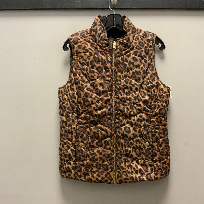 Men's Coats for BikingVest Puffer & Quilted By Talbots In Animal Print, Size: S