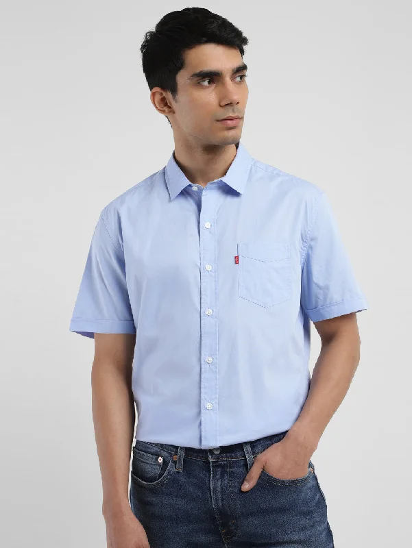 Men's Wingtip-Collar Shirts for a Classic TouchMen's Solid Slim Fit Shirt
