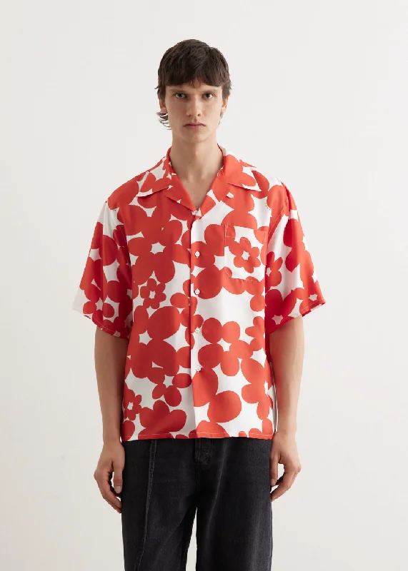 Men's Shirts for CampingSilk Twill Printed Shirt
