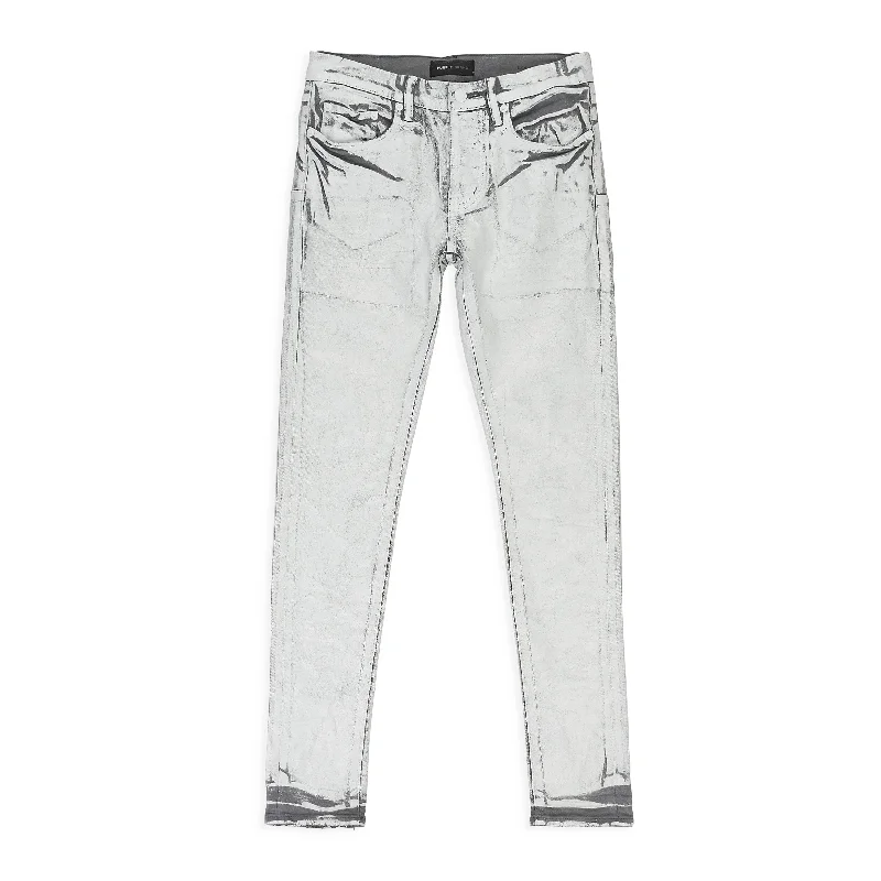 Relaxed-Fit Men's JeansCHARCOAL OVERDYE WHITE FOIL GREY SKINNY JEANS