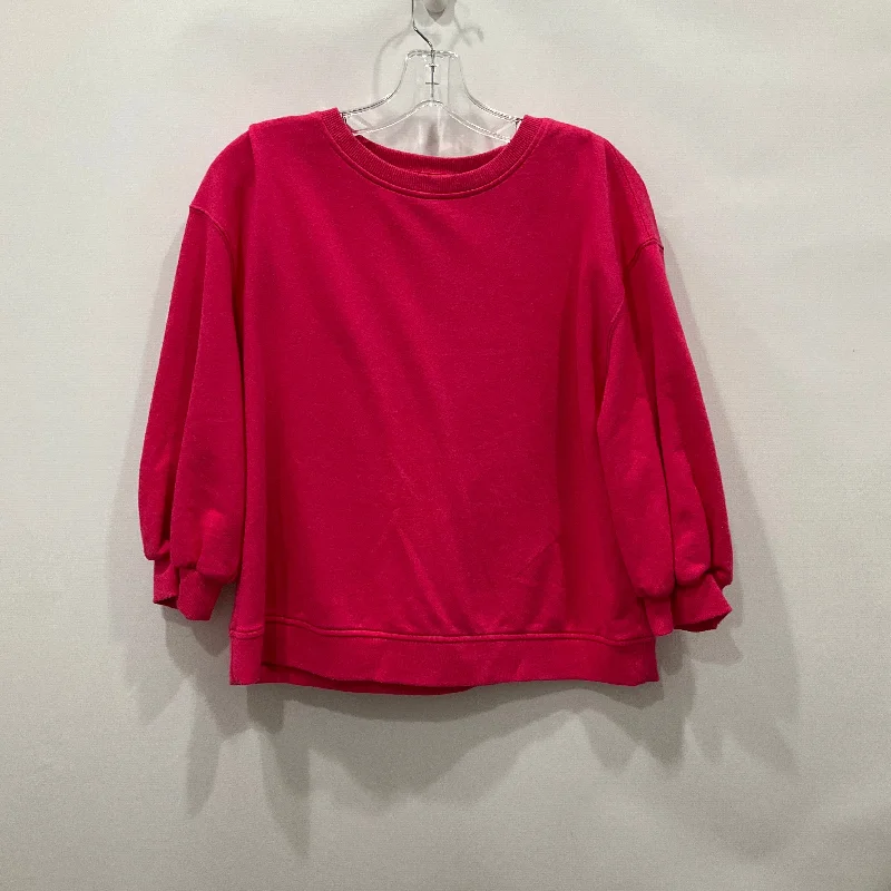 Stylish Men's Designer HoodiesSweatshirt Crewneck By A New Day In Pink, Size: S
