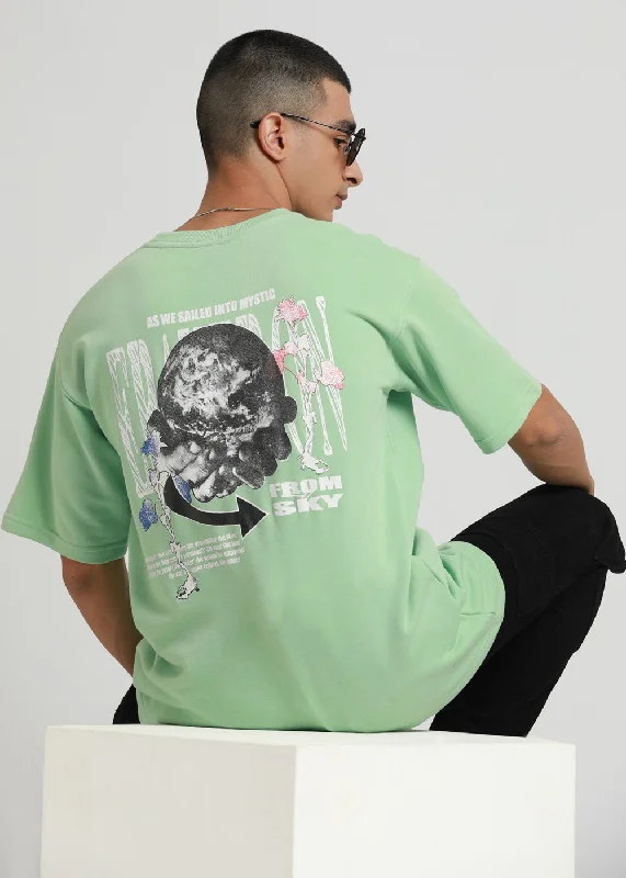 Men's Shirts for CampingLight Mint Oversized T-shirt