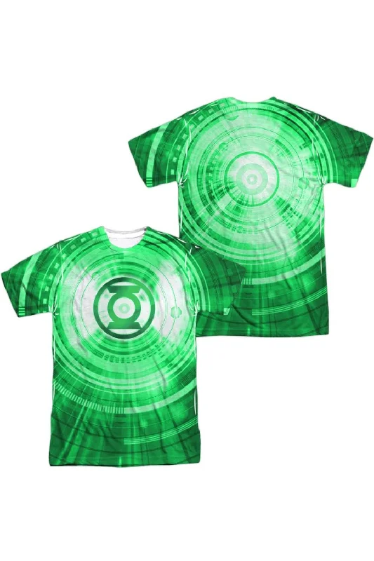 Men's Shirts with Contrast CollarsJustice League of America Radial (Front/Back Print) Short Sleeve Adult Poly Crew Tee / T-Shirt
