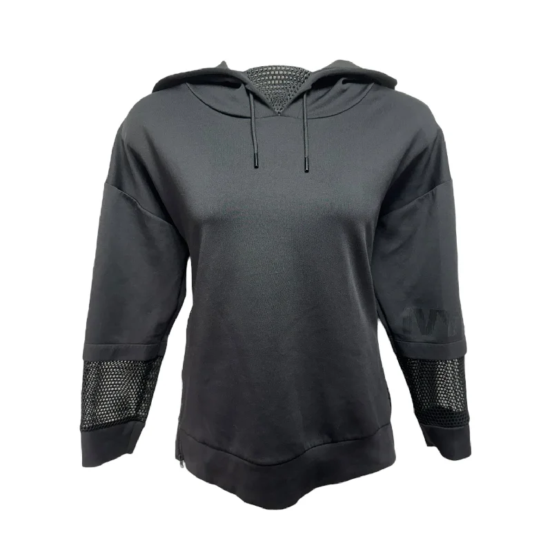 Men's Hoodies with Extra-Long SleevesMesh Cutout Sweatshirt Hoodie By Ivy Park In Black, Size: L Men's Hoodies with Extra-Long SleevesMesh Cutout Sweatshirt Hoodie By Ivy Park In Black, Size: L