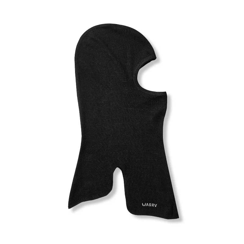 Reversible Sun Hats0937. Merino Wool Balaclava - Black