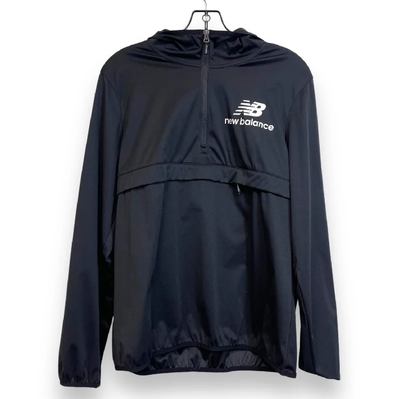 Men's Hoodies for SkiingSweatshirt Hoodie By New Balance In Black, Size: L