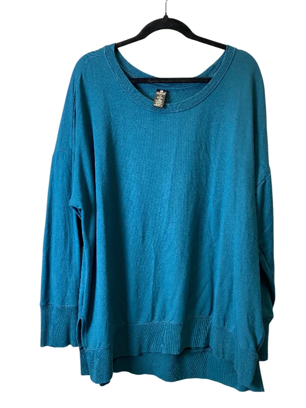 Elevated Men's Lounge HoodiesSweatshirt Crewneck By 90 Degrees By Reflex In Teal, Size: Xxl Elevated Men's Lounge HoodiesSweatshirt Crewneck By 90 Degrees By Reflex In Teal, Size: Xxl