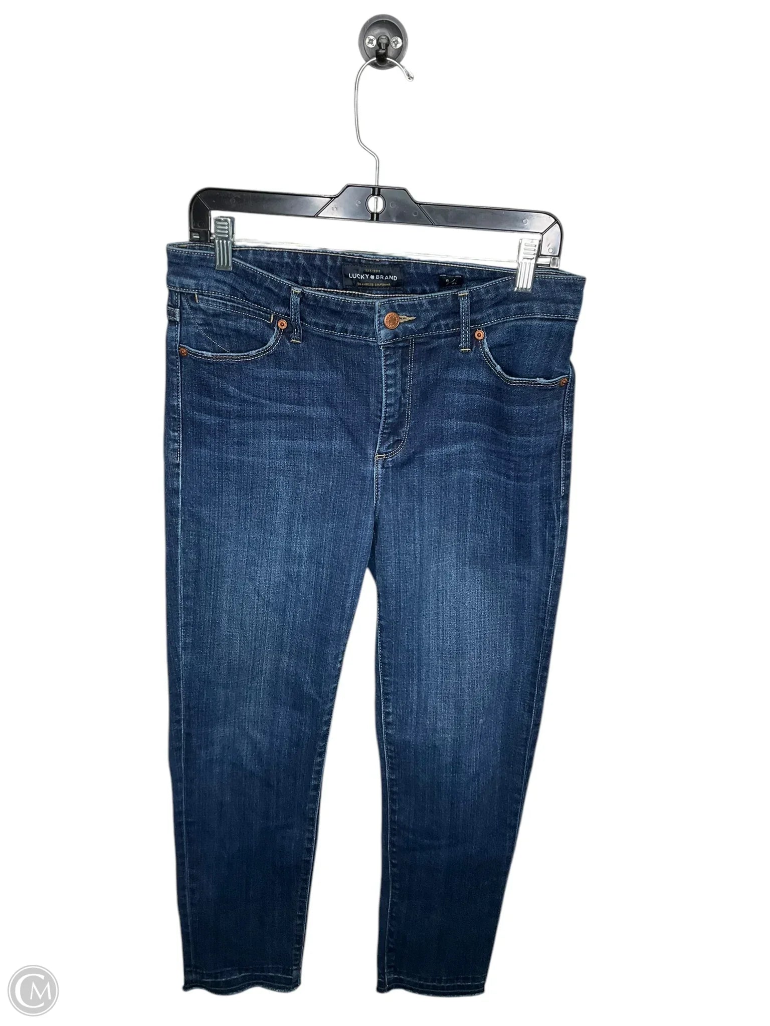 Men's Jeans for a Casual LookJeans Cropped By Lucky Brand In Blue Denim, Size: 8