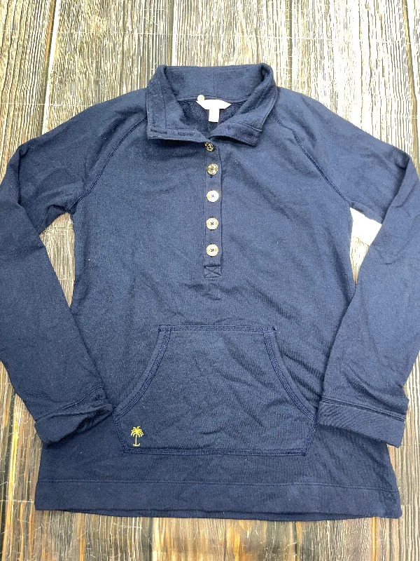 Men's Hoodies with Flannel LiningSweatshirt Collar By Lilly Pulitzer In Navy, Size: S Men's Hoodies with Flannel LiningSweatshirt Collar By Lilly Pulitzer In Navy, Size: S