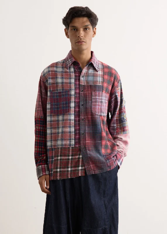 Men's Shirts with Embellished CollarsFlannel Shirt