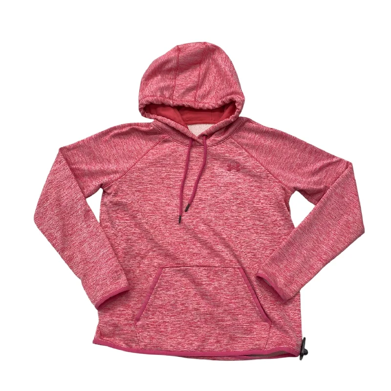 Men's Hoodies with Reinforced HemsAthletic Sweatshirt Hoodie By Under Armour In Pink, Size: M Men's Hoodies with Reinforced HemsAthletic Sweatshirt Hoodie By Under Armour In Pink, Size: M