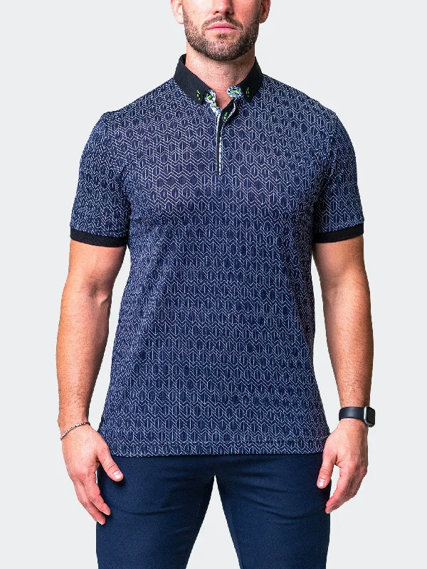 Men's Shirts with Convertible CollarsPolo MozartVix Blue