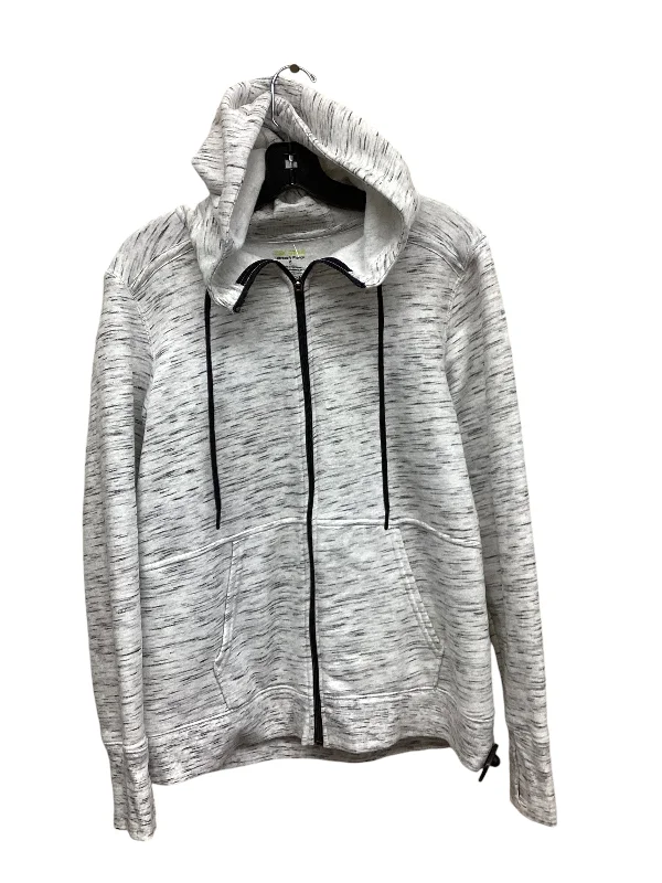 Men's Hoodies for AutumnSweatshirt Hoodie By Tek Gear In Black & White, Size: S